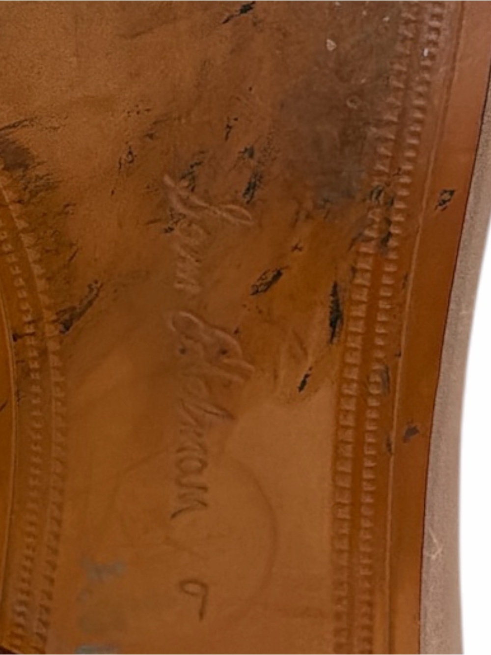 Sam Edelman Loraine Bit Loafers Size 9 Leather Taupe Gold Hardware - Picture 9 of 9